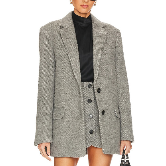 Helmut Lang 'Oversized' Grey Blazer Size 0